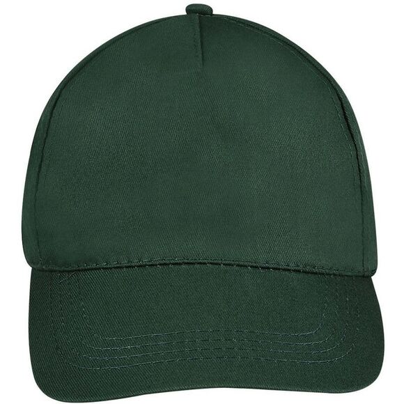 SOLS Unisex Buzz 5 Panel Baseball Cap / Forest Green - Picture 4 of 5